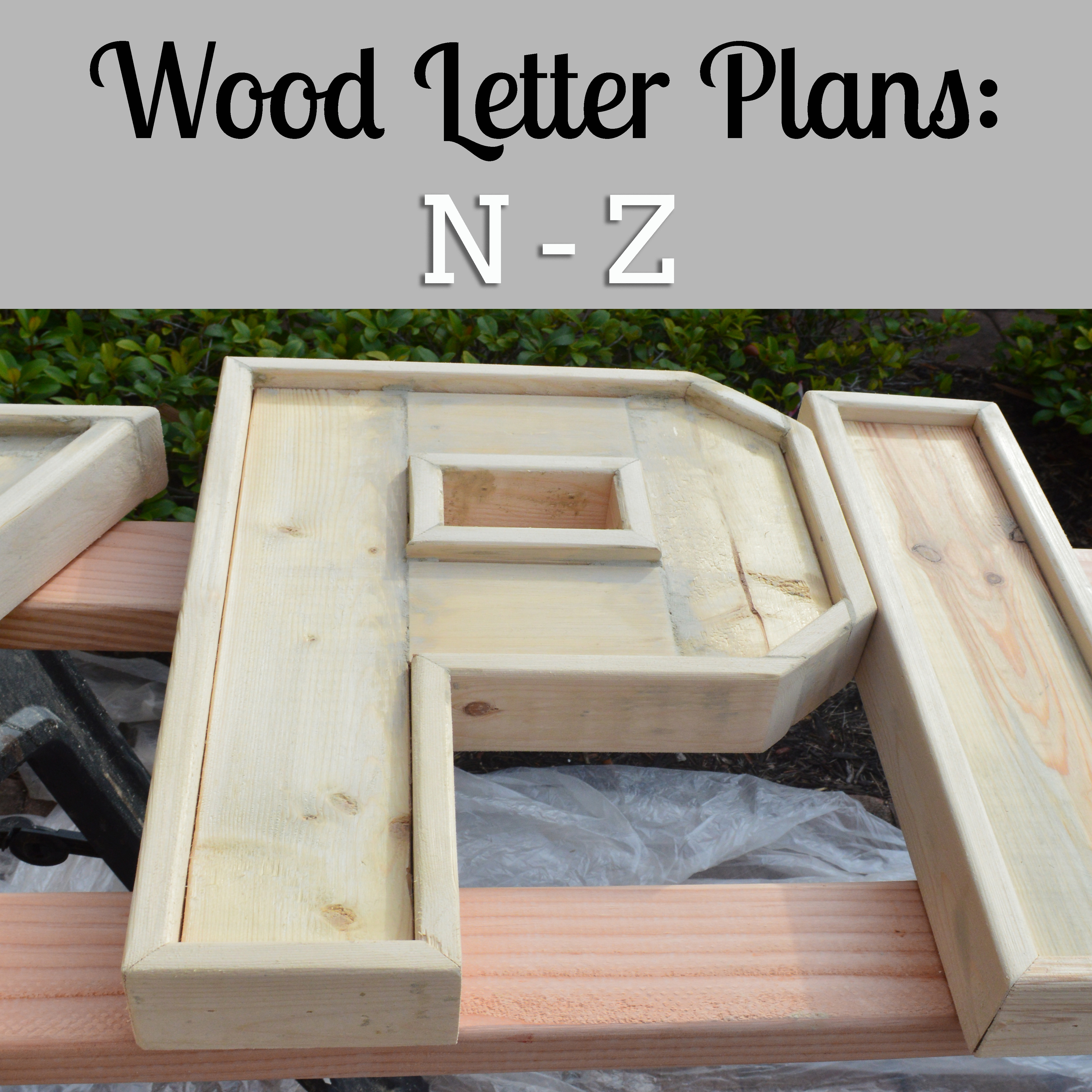 Best ideas about DIY Wood Projects Plans
. Save or Pin Wood Letter Plans N Z • Better When Built Now.