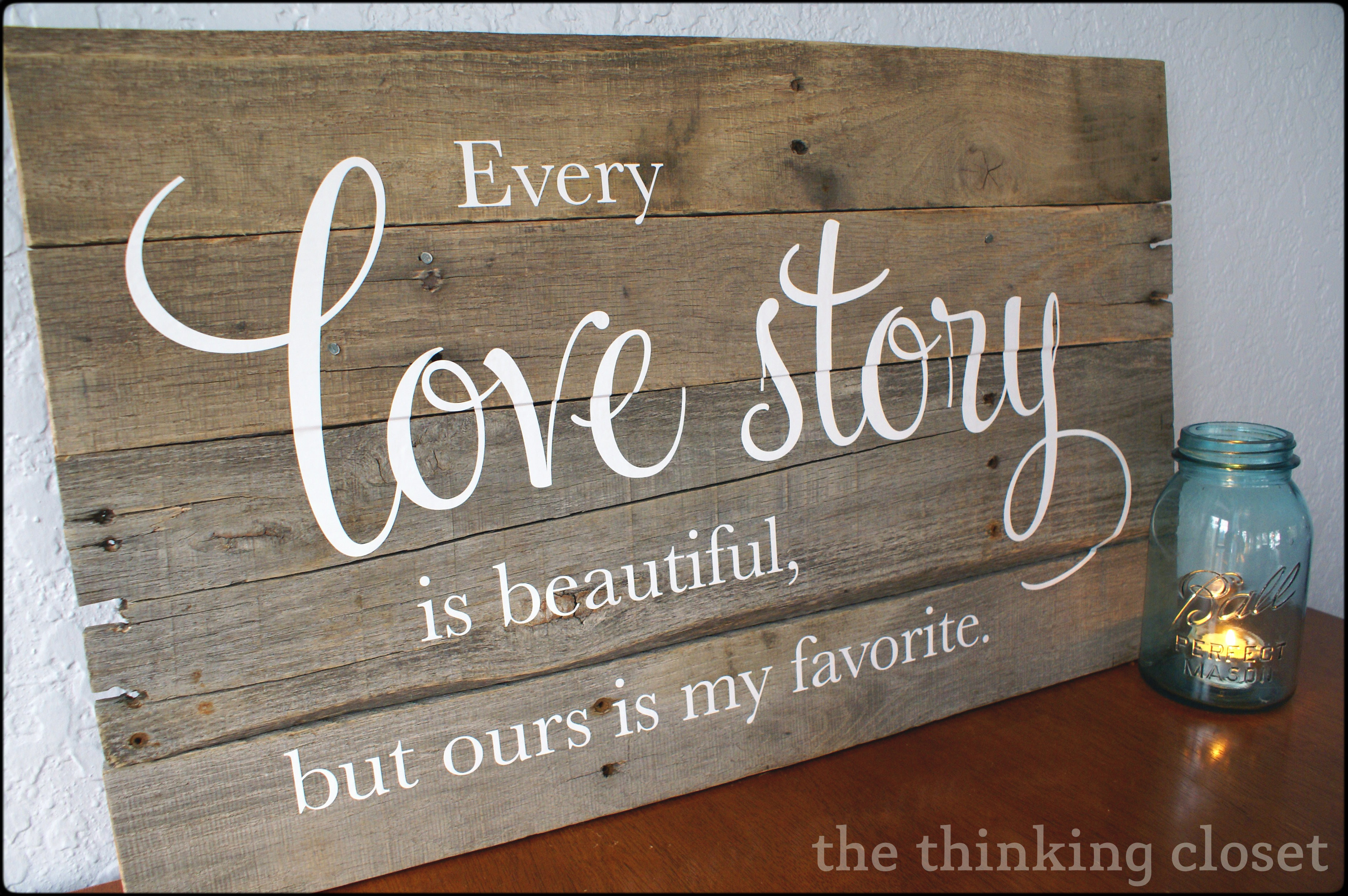 Best ideas about DIY Wood Signs With Quotes
. Save or Pin Wood Pallet Sign Tutorial the thinking closet Now.