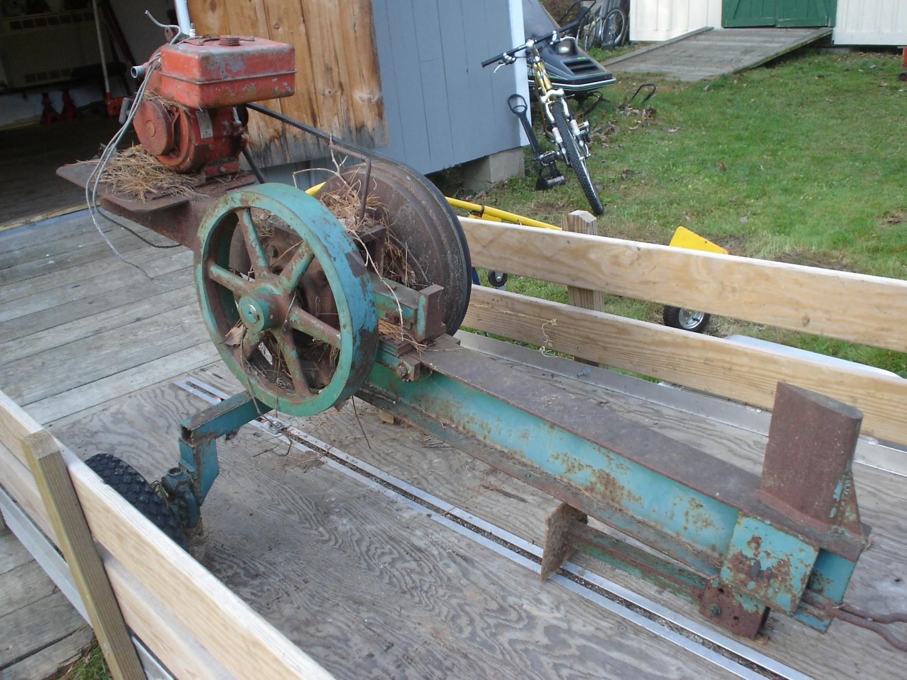 Best ideas about DIY Wood Splitters
. Save or Pin Home built Flywheel Log Splitter Now.