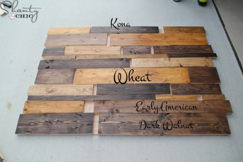 Best ideas about DIY Wood Stain Colors
. Save or Pin DIY Planked Headboard Shanty 2 Chic Now.