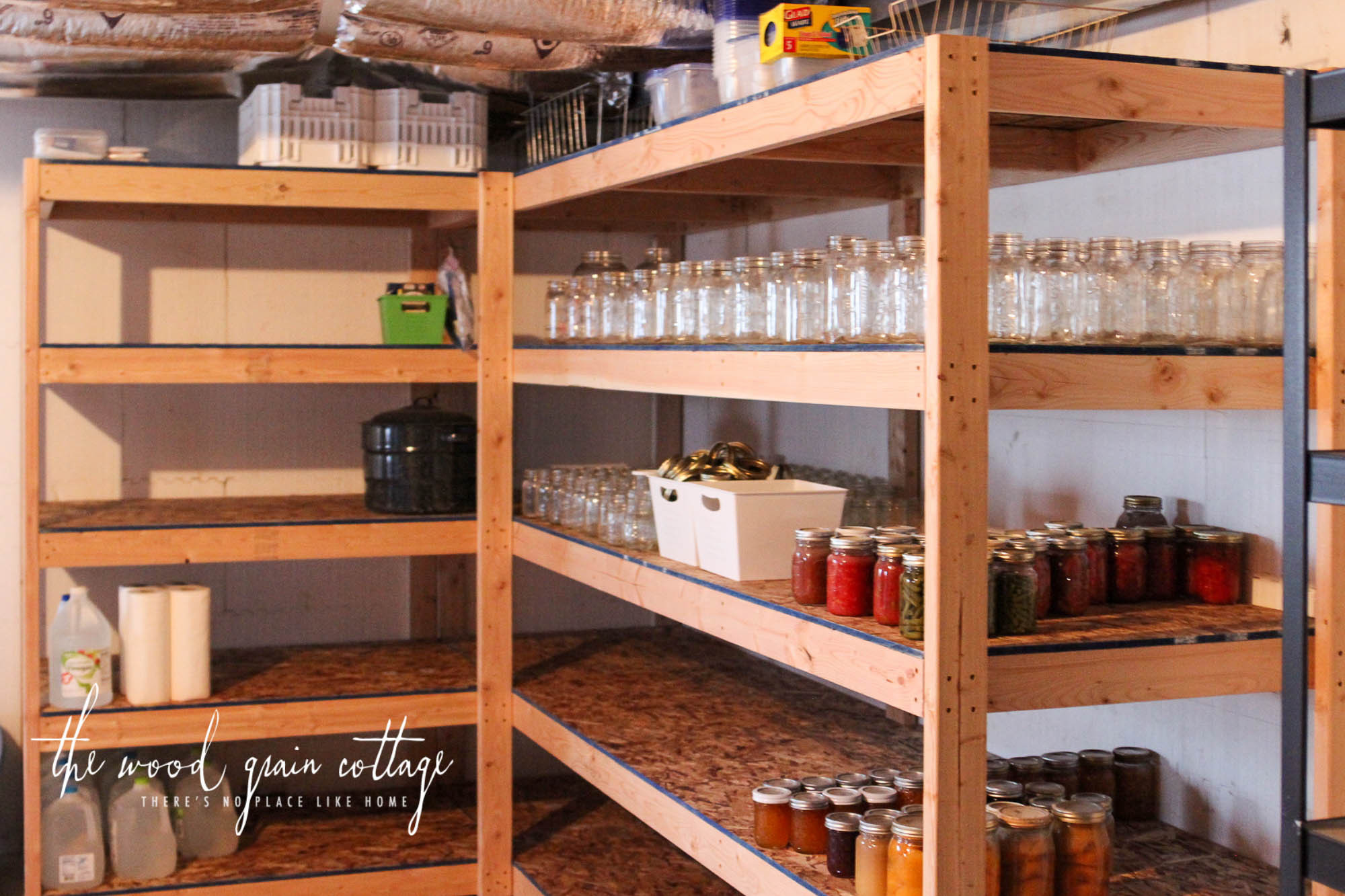 Best ideas about DIY Wood Storage Shelves
. Save or Pin DIY Basement Shelving The Wood Grain Cottage Now.