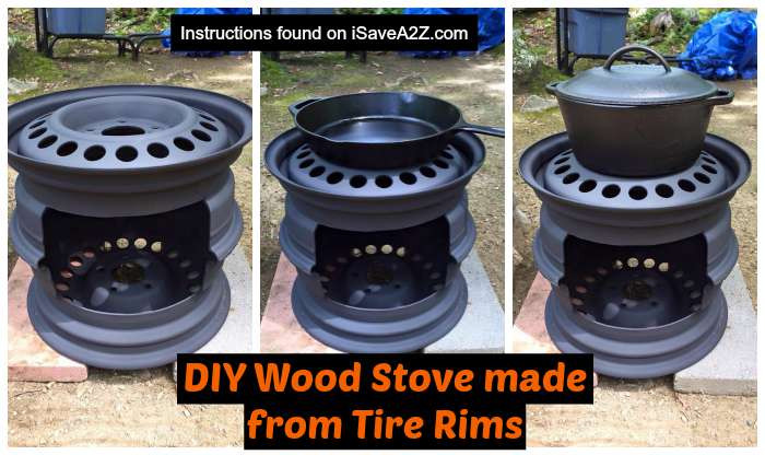 Best ideas about DIY Wood Stove
. Save or Pin DIY Wood Stove made from Tire Rims iSaveA2Z Now.