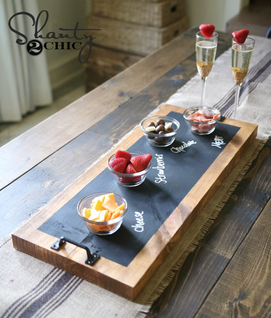 Best ideas about DIY Wood Tray
. Save or Pin DIY Chalkboard Serving Tray Tutorial and Video Now.