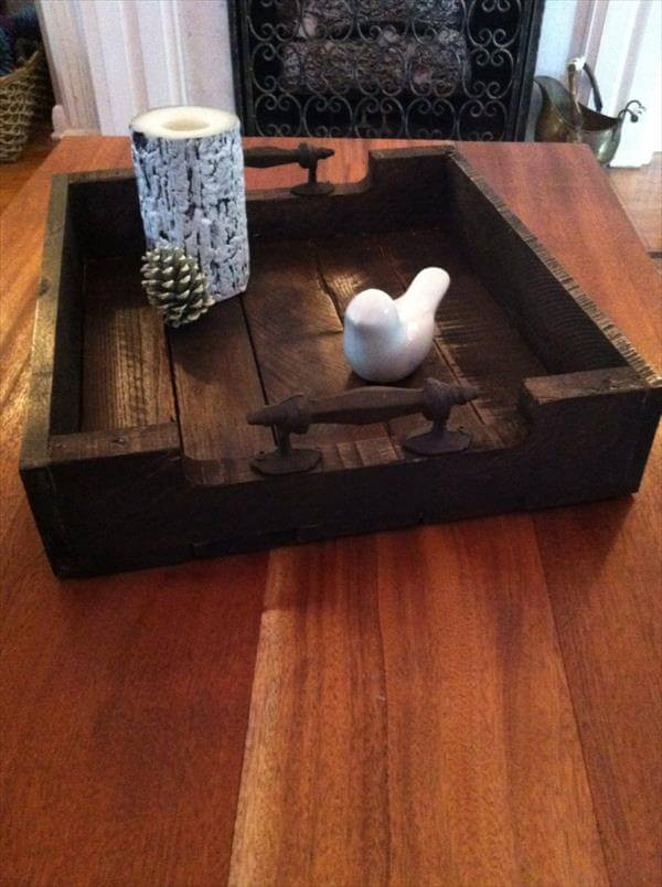 Best ideas about DIY Wood Tray
. Save or Pin DIY Vintage Pallet Serving Tray Now.