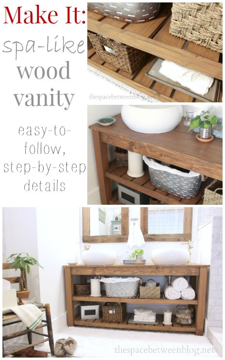 Best ideas about DIY Wood Vanity
. Save or Pin DIY wood vanity in the master bathroom Now.