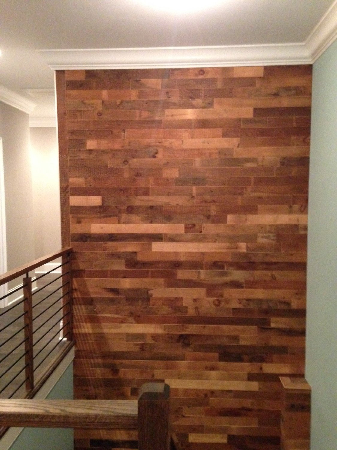 Best ideas about DIY Wood Wall
. Save or Pin DIY Reclaimed Wood Accent Wall Brown Waxed and Sealed 5 5 Now.