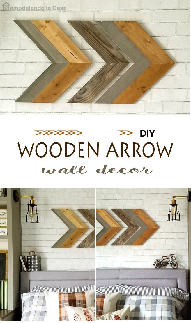 Best ideas about DIY Wooden Arrow
. Save or Pin DIY Wooden Arrow Wall Art Remodelando la Casa Now.