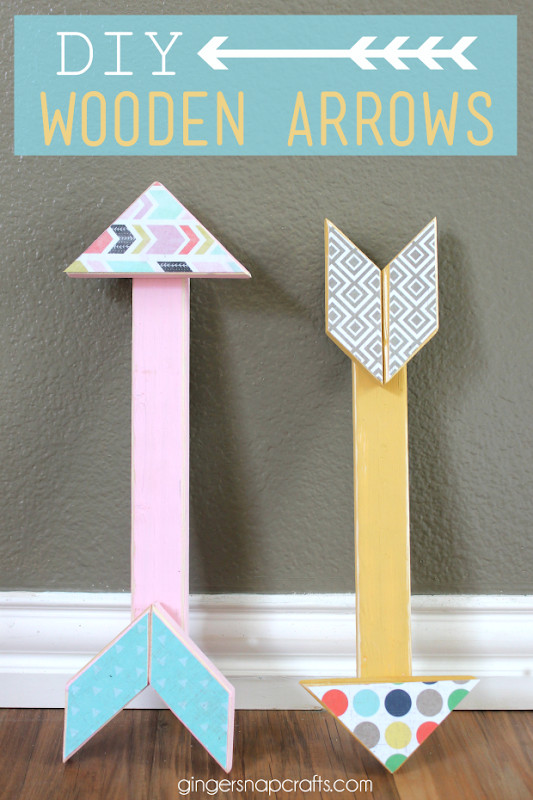 Best ideas about DIY Wooden Arrow
. Save or Pin Ginger Snap Crafts DIY Wooden Arrows tutorial Now.