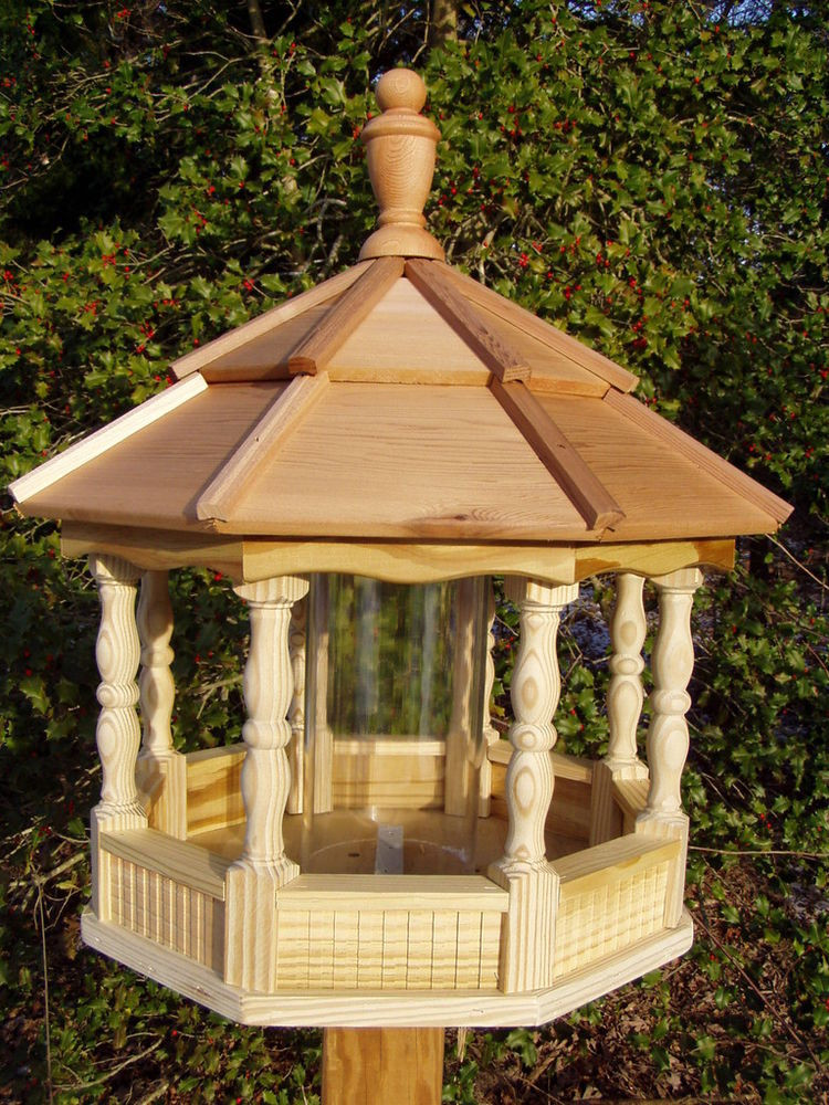 Best ideas about DIY Wooden Bird Feeder
. Save or Pin Spindle Gazebo Bird Feeder Wood Amish Homemade Now.