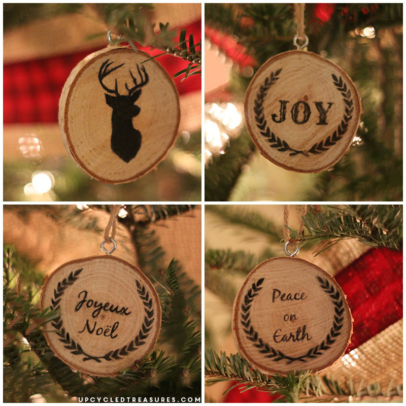 Best ideas about DIY Wooden Christmas Decorations
. Save or Pin DIY Wood Slice Christmas Ornaments Upcycled Treasures Now.