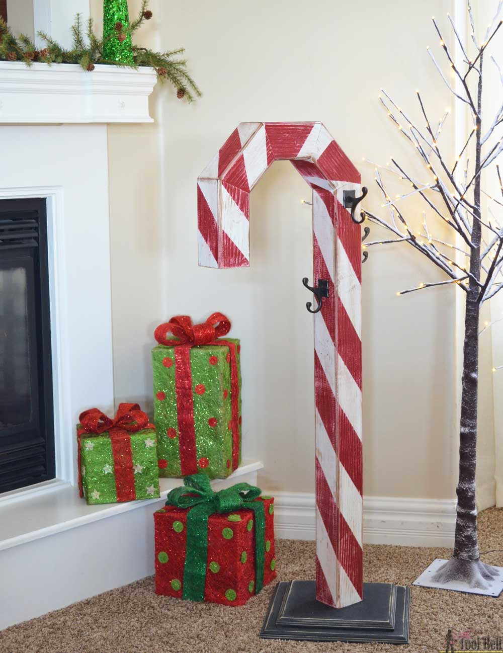 Best ideas about DIY Wooden Christmas Decorations
. Save or Pin Candy Cane Holiday Stocking Post Her Tool Belt Now.