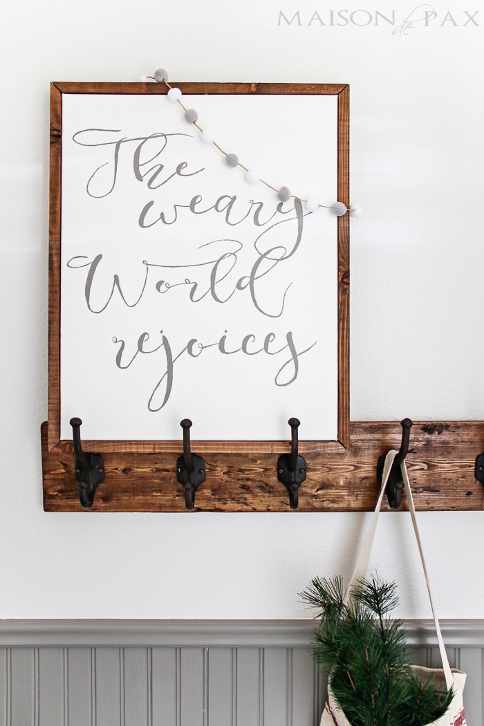 Best ideas about DIY Wooden Christmas Signs
. Save or Pin DIY Christmas Sign Maison de Pax Now.