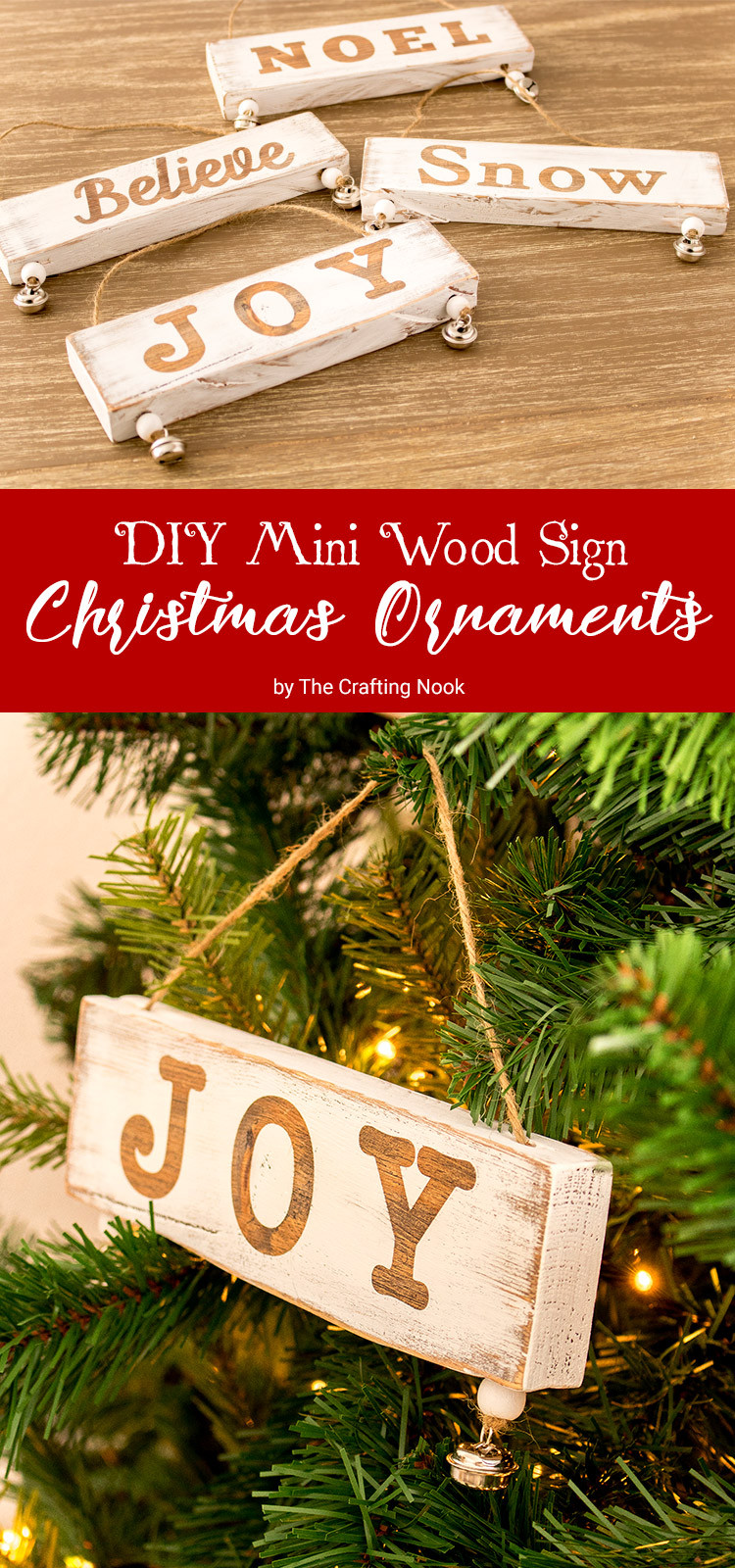 Best ideas about DIY Wooden Christmas Signs
. Save or Pin DIY Mini Wood Sign Christmas Ornaments Now.