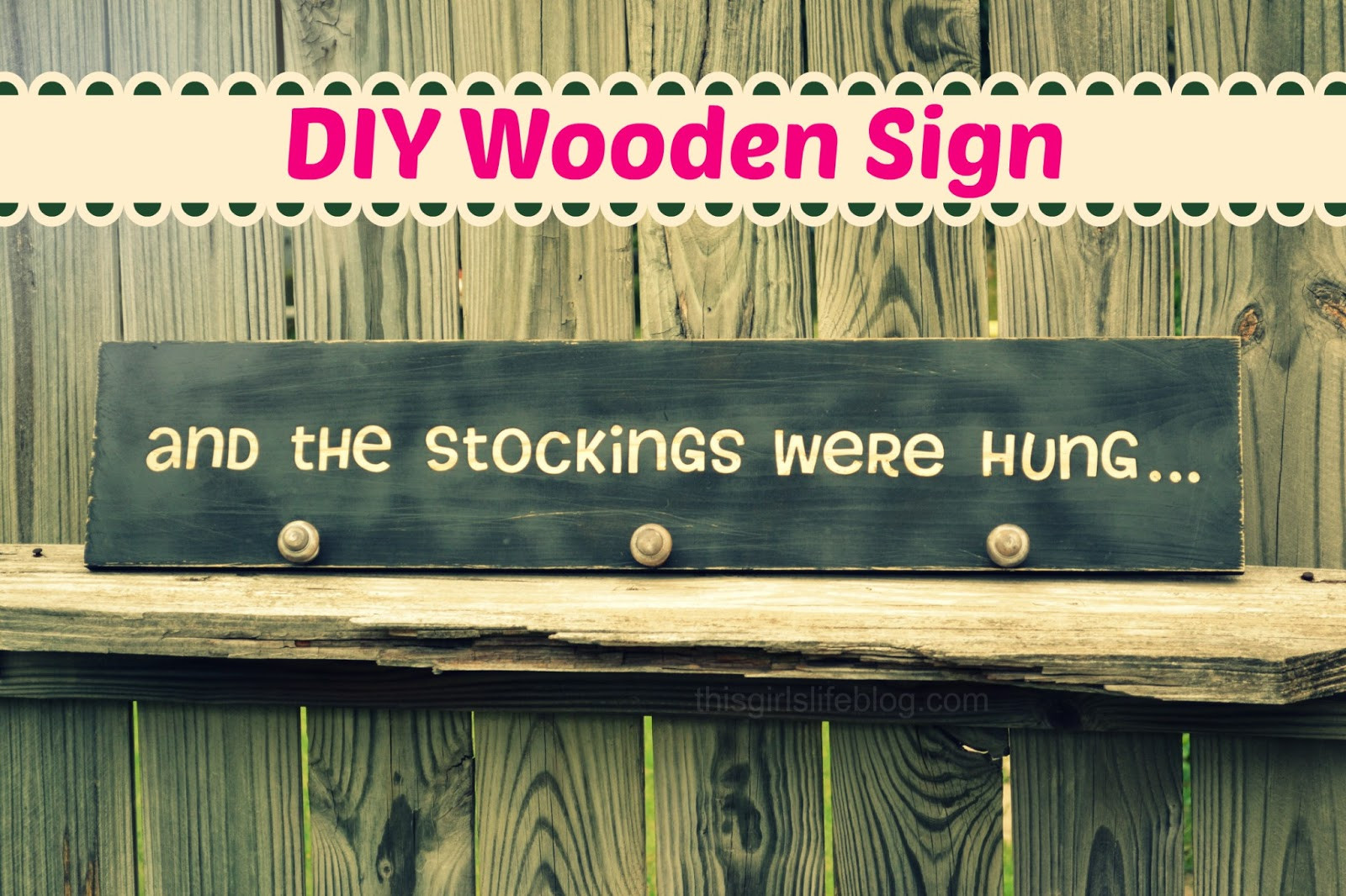 Best ideas about DIY Wooden Christmas Signs
. Save or Pin DIY Wooden Sign And the Stockings Were Hung Now.