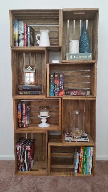 Best ideas about DIY Wooden Crate Bookshelf
. Save or Pin Best 25 Crate bookshelf ideas on Pinterest Now.