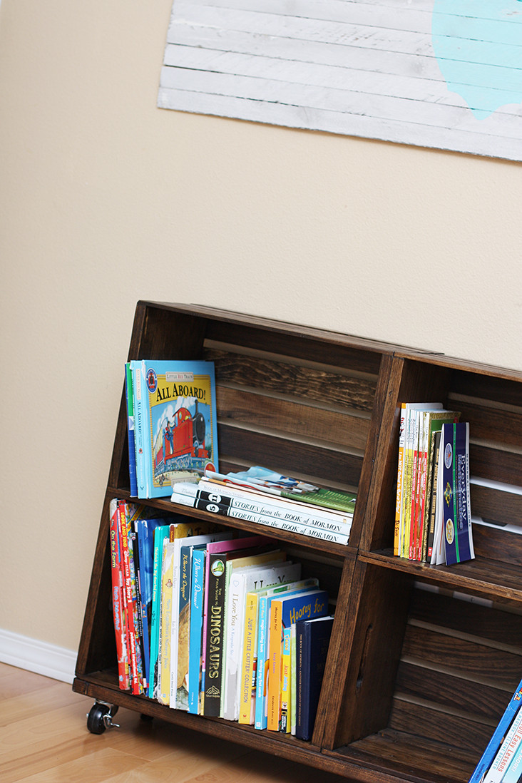 Best ideas about DIY Wooden Crate Bookshelf
. Save or Pin DIY Wood Crate Bookshelf Sew Much Ado Now.