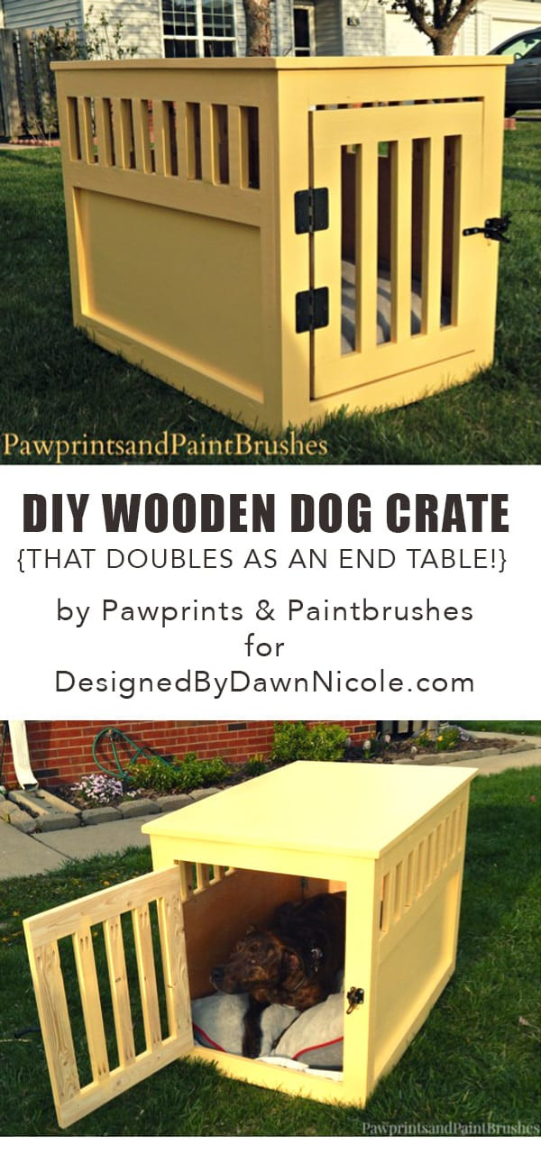 Best ideas about DIY Wooden Dog Crate Plans
. Save or Pin DIY Wooden Dog Crate That doubles as an end table  Now.