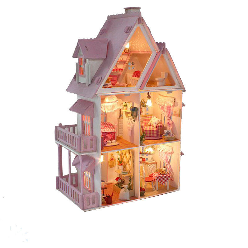 Best ideas about DIY Wooden Dollhouse
. Save or Pin Dream Villa Room DIY Wood Dollhouse all Furniture Now.