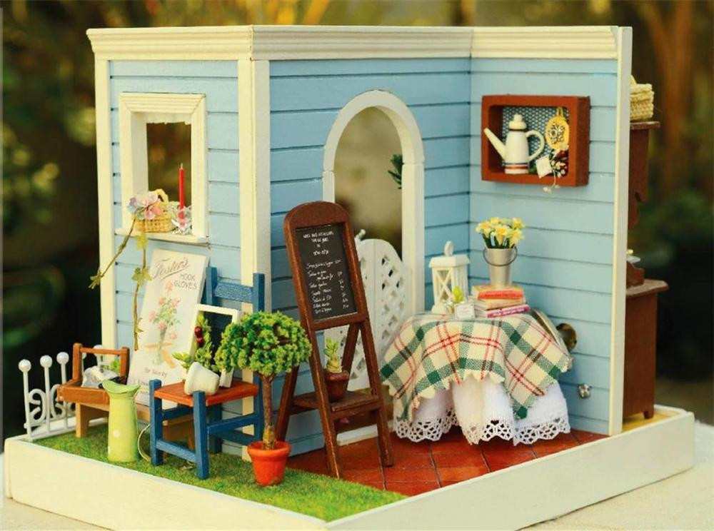 Best ideas about DIY Wooden Dollhouse
. Save or Pin Wooden Miniature dolls house Dollhouse DIY Kit Baking Now.
