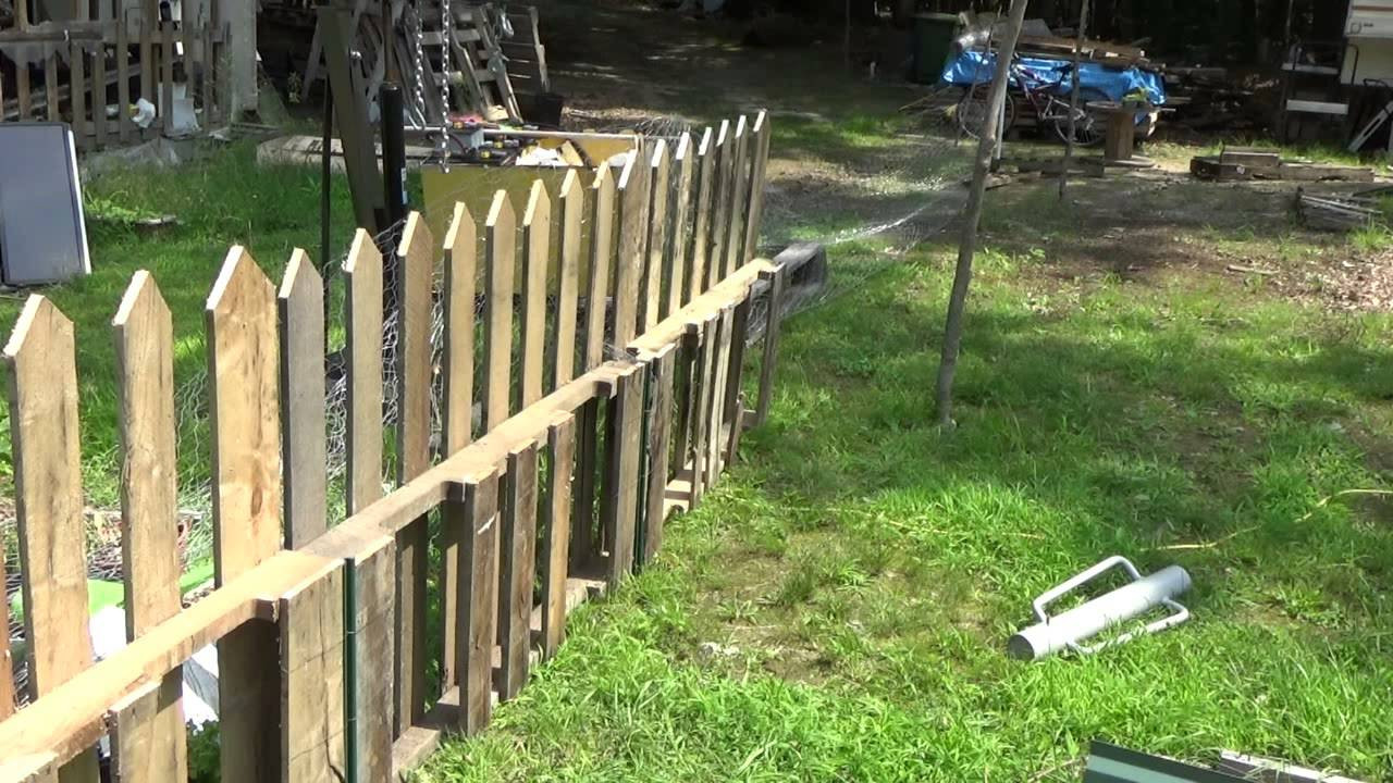 Best ideas about DIY Wooden Fence
. Save or Pin Making A Free Pallet Wood Picket Fence Now.