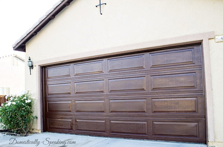 Best ideas about DIY Wooden Garage Door
. Save or Pin DIY Garage Door Makeover with Stain Domestically Speaking Now.