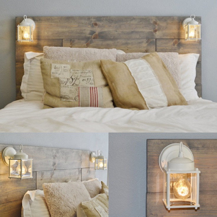Best ideas about DIY Wooden Headboard With Lights
. Save or Pin DIY Headboard Ideas to Add A Decorative Touch to Your Bedroom Now.