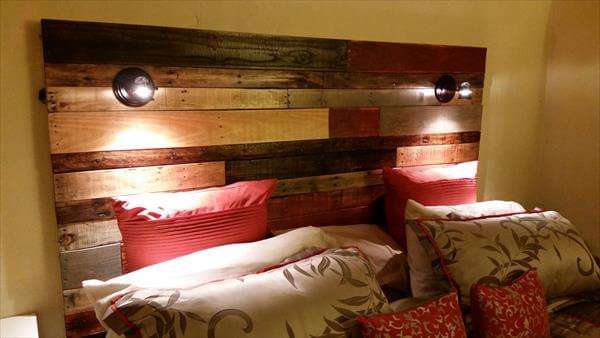 Best ideas about DIY Wooden Headboard With Lights
. Save or Pin DIY Reclaimed Pallet Headboard with Lights Now.
