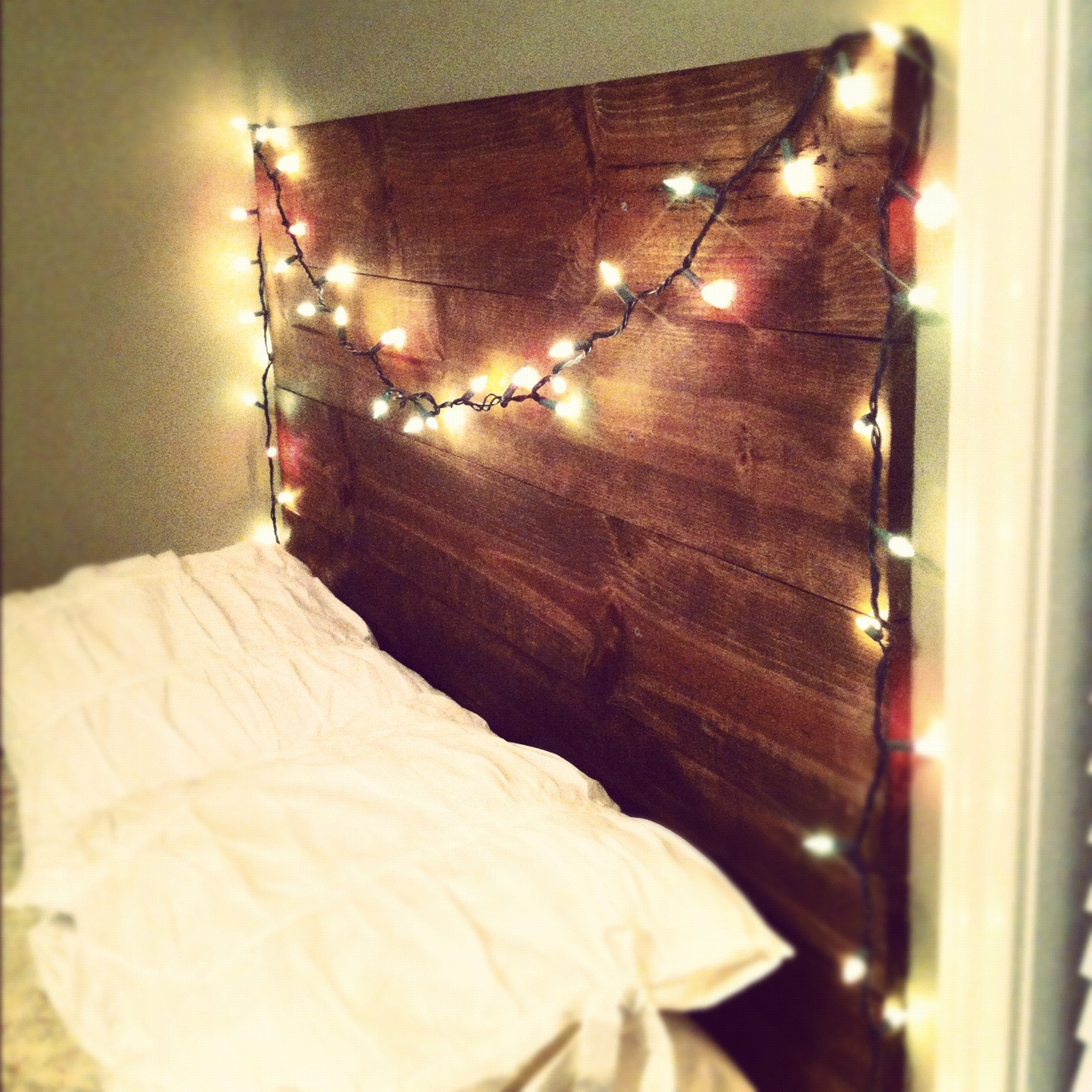Best ideas about DIY Wooden Headboard With Lights
. Save or Pin DIY Headboard Now.