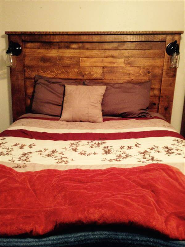 Best ideas about DIY Wooden Headboard With Lights
. Save or Pin DIY Pallet Headboard with Lights Now.