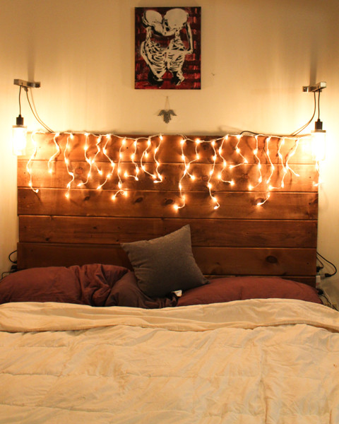 Best ideas about DIY Wooden Headboard With Lights
. Save or Pin DIY Wooden Headboard for Under $60 Crafting a Green World Now.