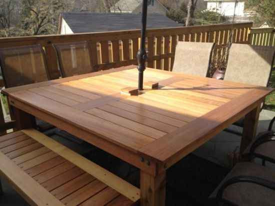 Best ideas about DIY Wooden Patio Table
. Save or Pin 18 DIY Outdoor Dining Room Tables Now.