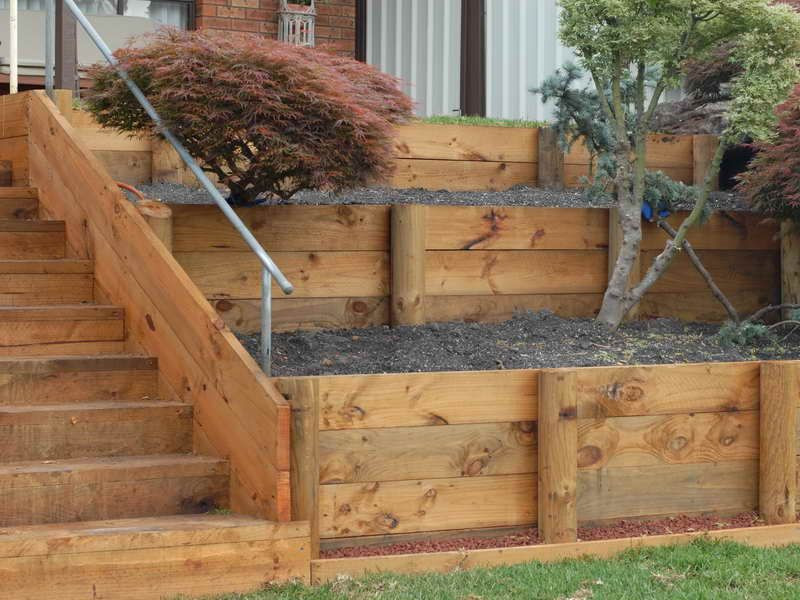 Best ideas about DIY Wooden Retaining Wall
. Save or Pin Wood Retaining Wall on Pinterest Now.