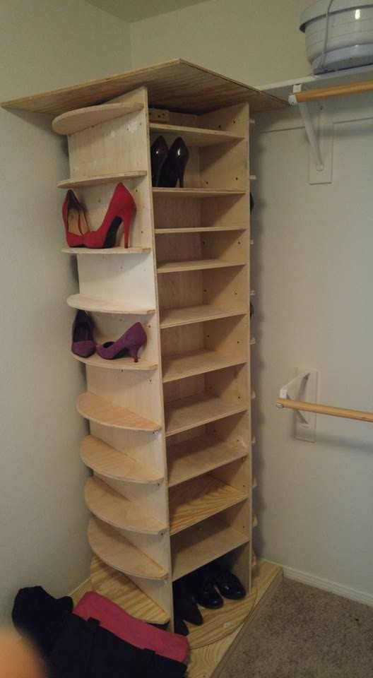 Best ideas about DIY Wooden Shoe Rack
. Save or Pin DIY Lazy Susan Shoe Rack Now.