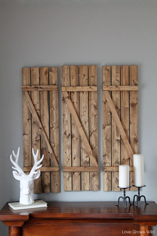 Best ideas about DIY Wooden Shutters
. Save or Pin DIY Barn Wood Shutters Love Grows Wild Now.