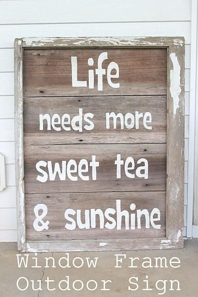 Best ideas about DIY Wooden Signs With Sayings
. Save or Pin DIY Sweet Tea and Sunshine Outdoor Wood Sign Now.