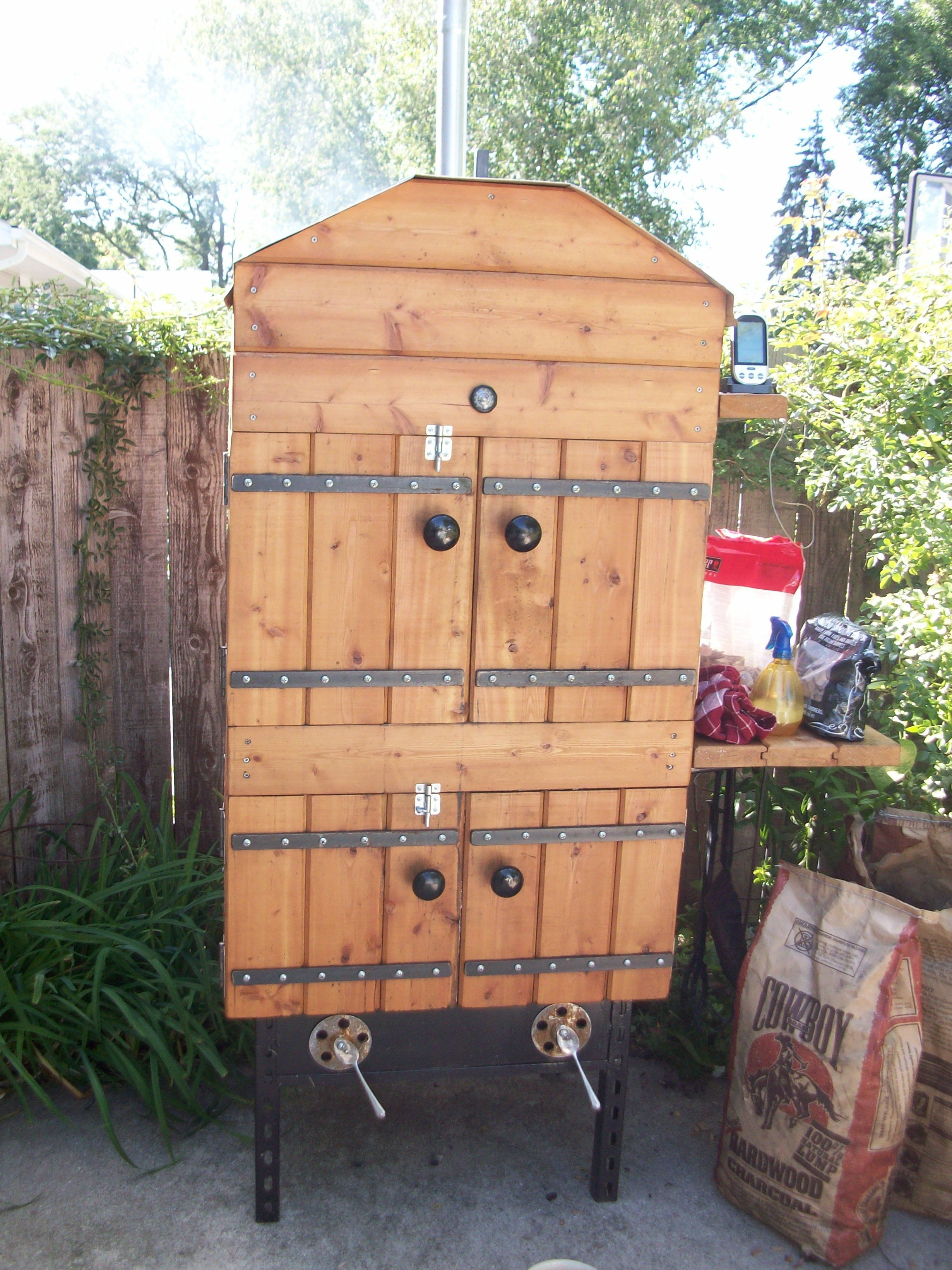 Best ideas about DIY Wooden Smoker
. Save or Pin Homemade smoker doing its thing Eats Now.