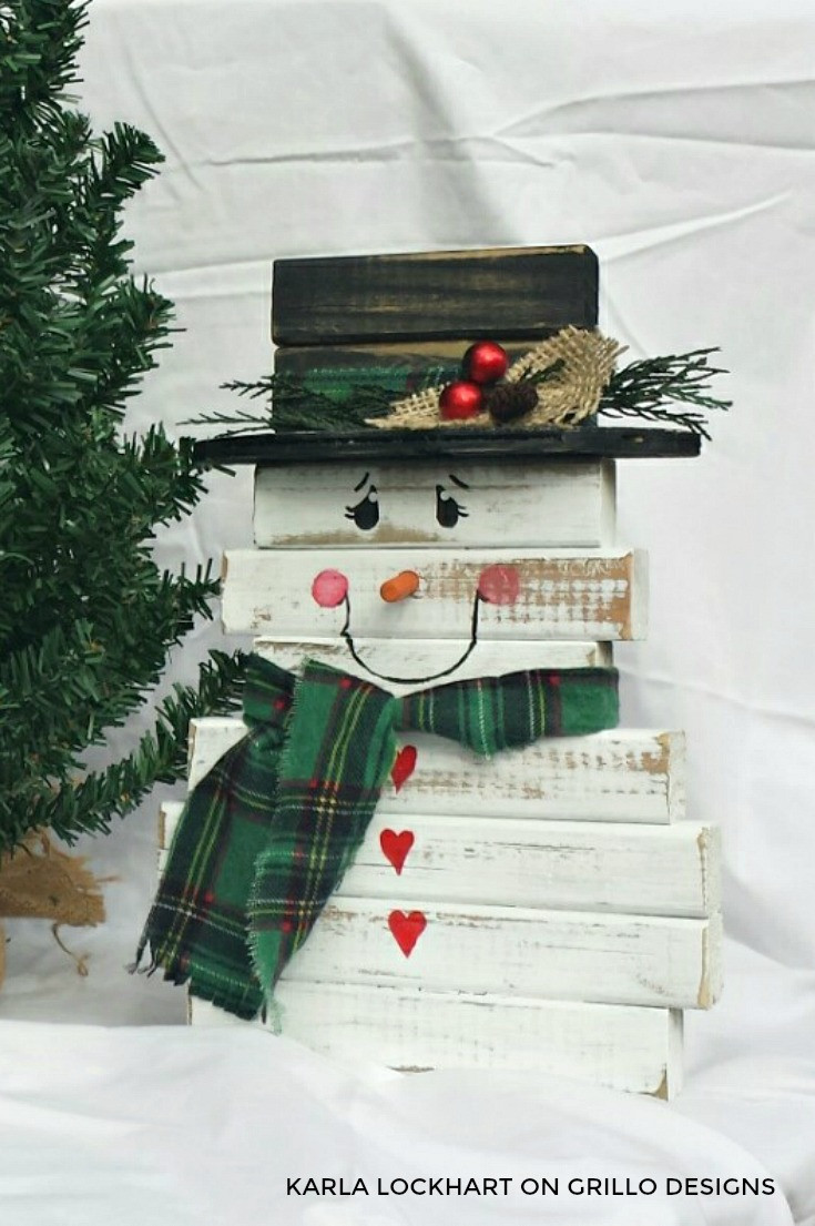 Best ideas about DIY Wooden Snowman
. Save or Pin How To Make A Wooden Snowman From Spindles • Grillo Designs Now.