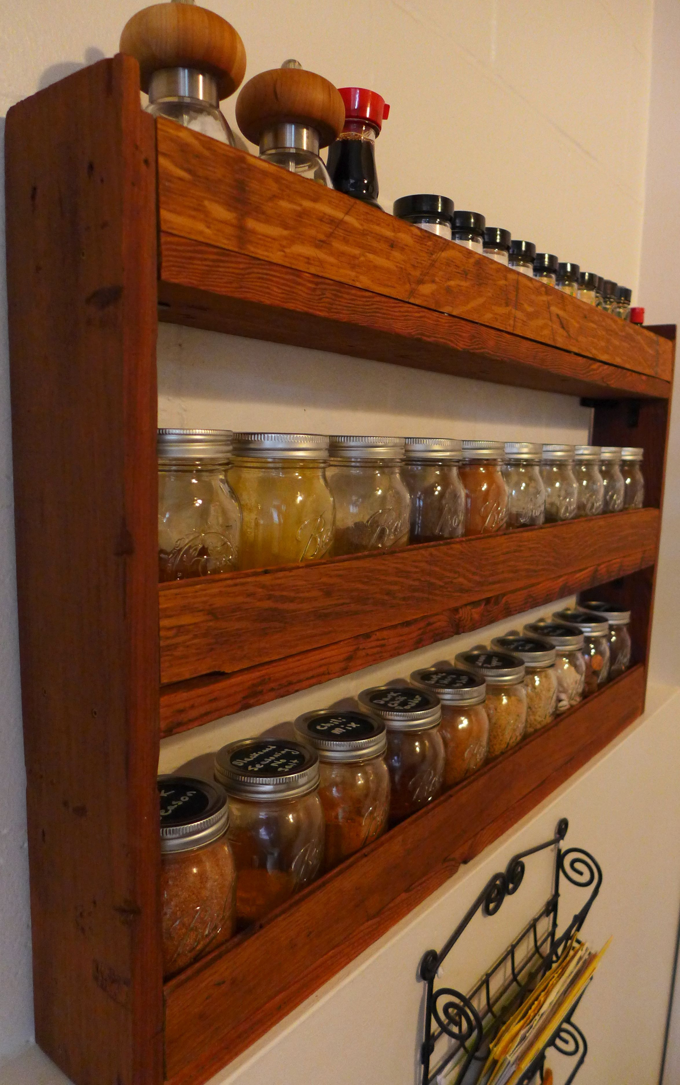 Best ideas about DIY Wooden Spice Rack
. Save or Pin DIY spice rack for pint mason jars made from reclaimed Now.
