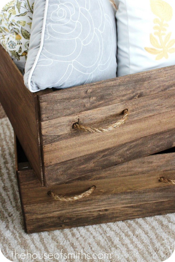 Best ideas about DIY Wooden Storage Boxes
. Save or Pin DIY Homemade Vintage Wood Crate Storage Boxes Now.