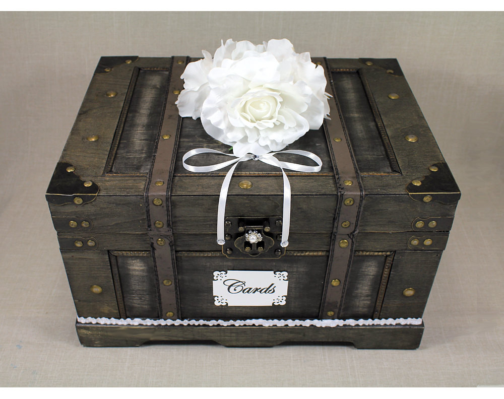 Best ideas about DIY Wooden Wedding Card Box
. Save or Pin Wooden Wedding Card Box Trunk Vintage Shabby by DazzlingGRACE Now.