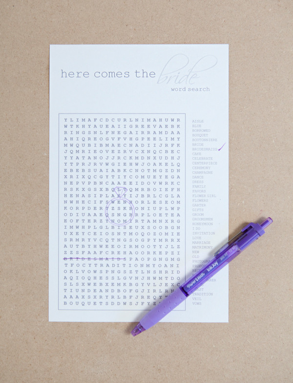 Best ideas about DIY Word Search
. Save or Pin Free DIY wedding word search printable Now.