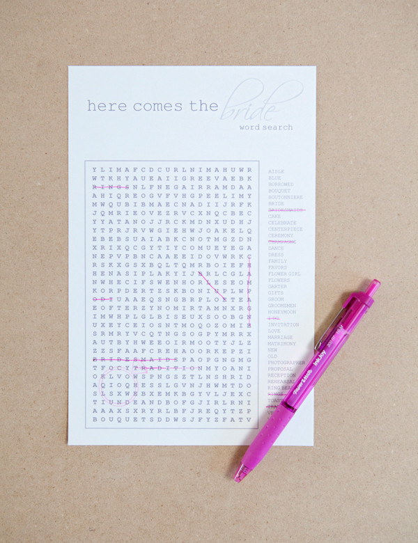 Best ideas about DIY Word Search
. Save or Pin Free DIY wedding word search printable Now.