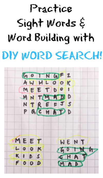 Best ideas about DIY Word Search
. Save or Pin Practical Mom DIY WORD SEARCH Practice Sight Words Now.