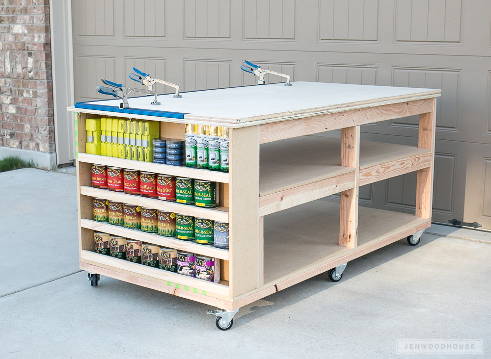 Best ideas about DIY Work Bench
. Save or Pin How To Build A DIY Mobile Workbench With Shelves Now.