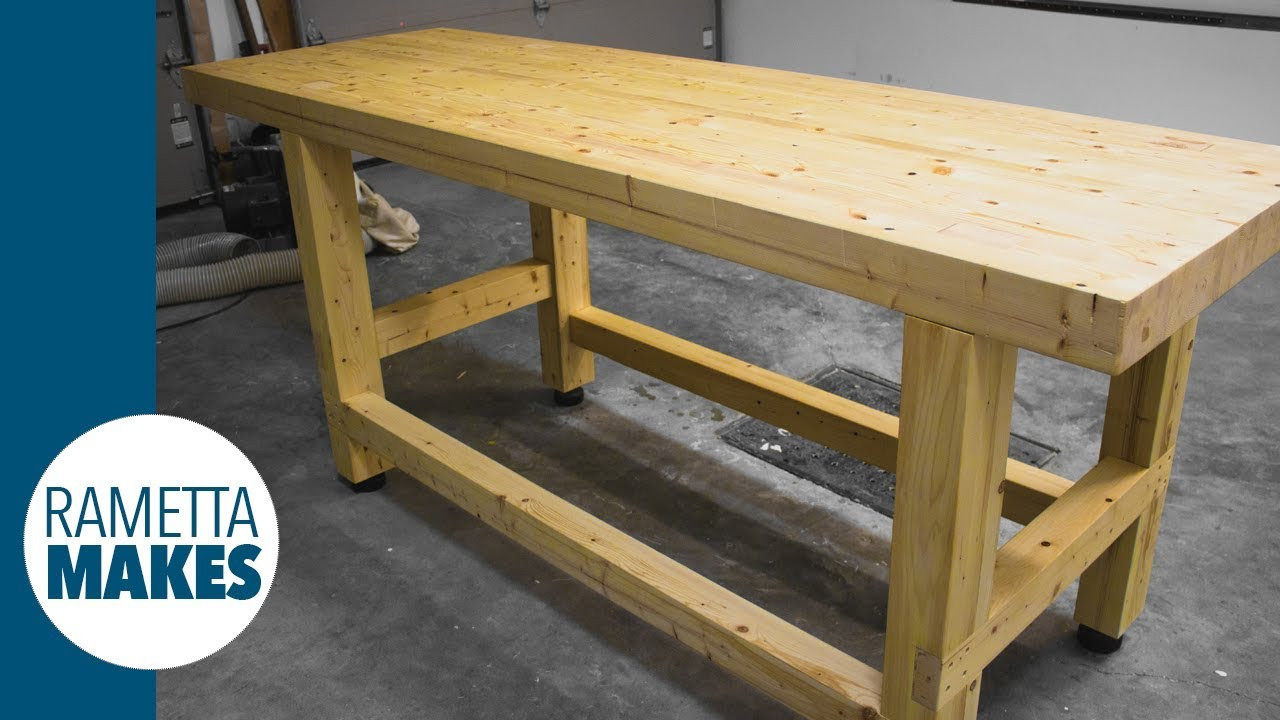 Best ideas about DIY Work Bench Plans
. Save or Pin How to Build a 2x4 Workbench with Levelling Feet DIY Now.