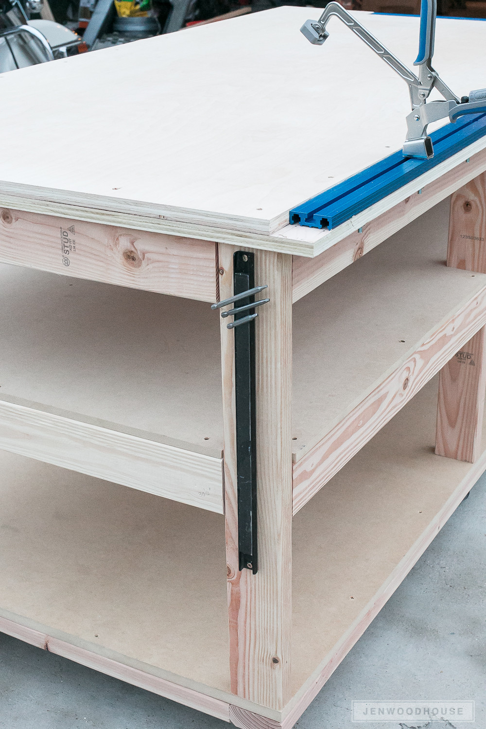 Best ideas about DIY Workbench Plans
. Save or Pin How To Build A DIY Mobile Workbench With Shelves Now.