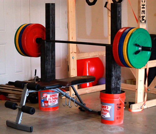 Best ideas about DIY Workout Equipment
. Save or Pin Homemade Squat and Bench Press Stand Now.