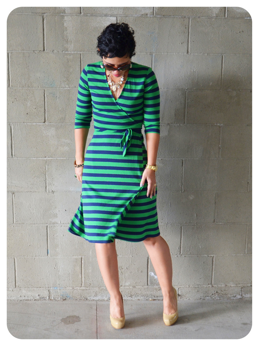Best ideas about DIY Wrap Dress
. Save or Pin OOTD DIY Striped Wrap Dress Pattern Review KS 3489 Now.