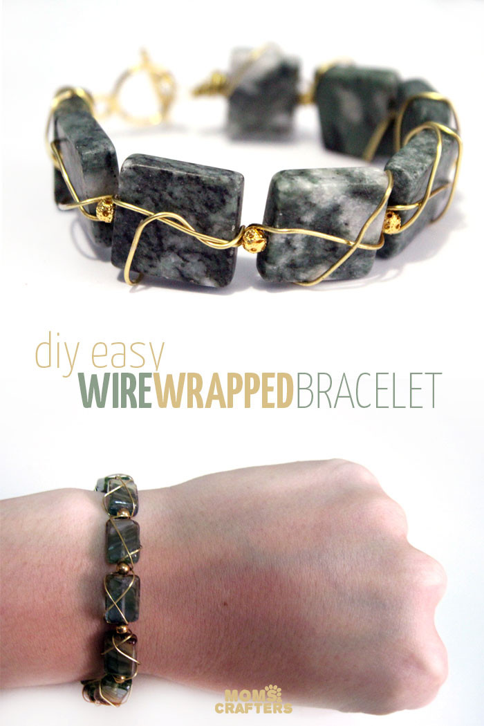 Best ideas about DIY Wrapped Bracelet
. Save or Pin DIY Gemstone Wire Wrapped Bracelet Moms and Crafters Now.