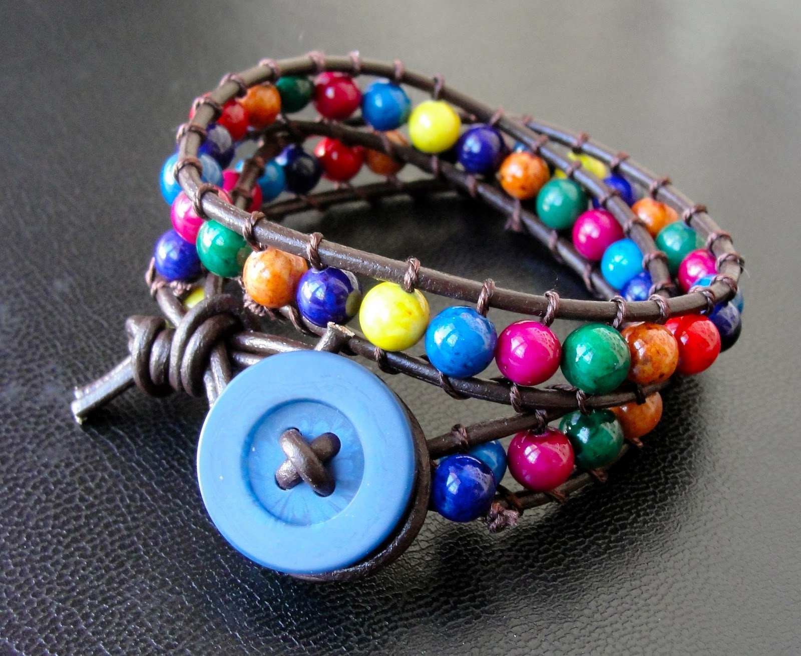 Best ideas about DIY Wrapped Bracelet
. Save or Pin DIY Leather Beaded Wrap Bracelet Grace and Good Eats Now.